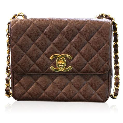 chanel brown caviar|Bags .